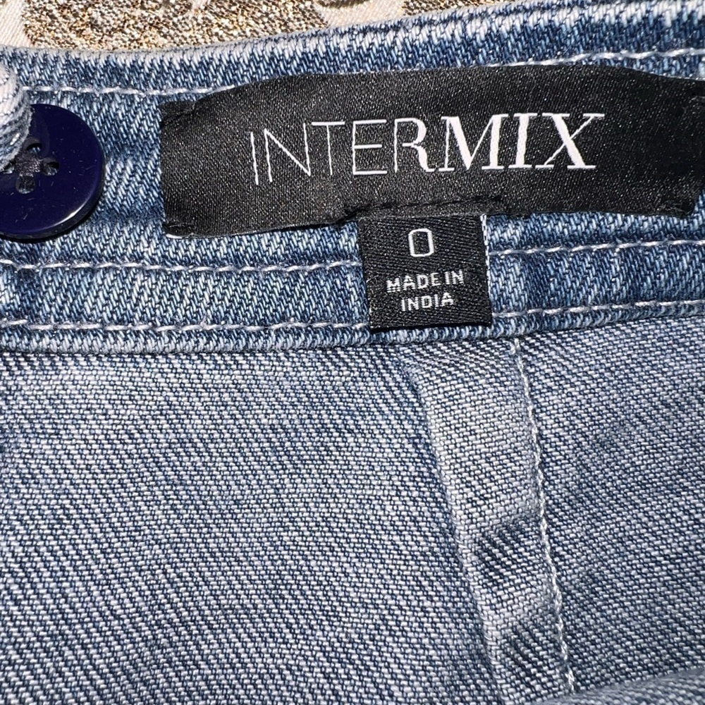 Denim Ruffle Hem Skirt - Picture 3 of 5